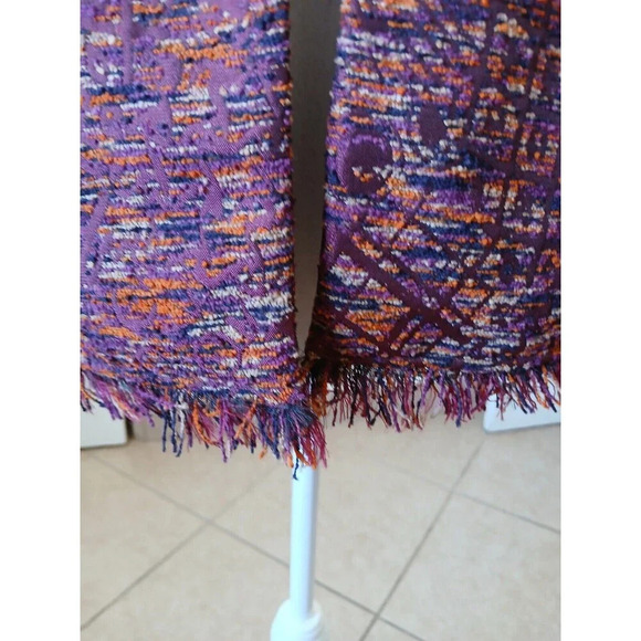 Coldwater Creek Southwestern Sweater Jacket Small Embroidered Fringe Unique - Picture 8 of 15